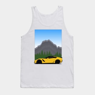 Z06 mountain Yellow Tank Top